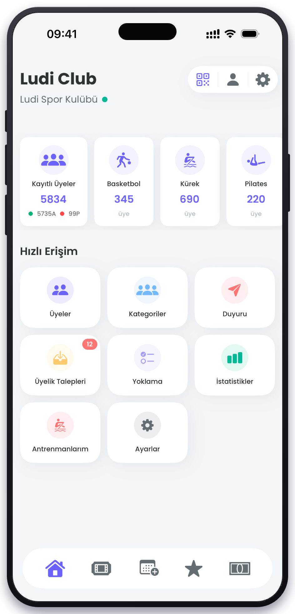 Ludi kulüp panosu